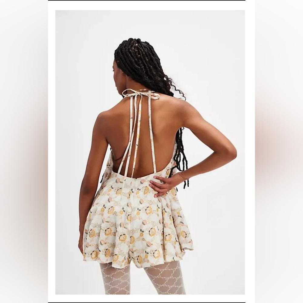 FREE PEOPLE Chiara Playsuit Sz MEDUIM NWOT - Picture 4 of 13